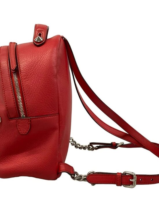 FENDI Mini Backpack 8BZ038 Red Leather Backpack main image 4